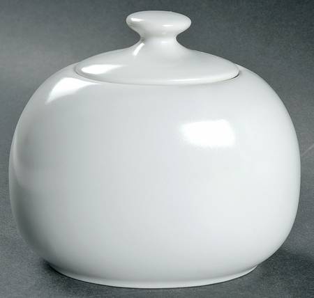 Frost White (Round) Sugar Bowl & Lid