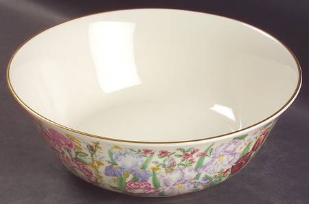 Flower Blossom Collection 9" Round Vegetable Bowl