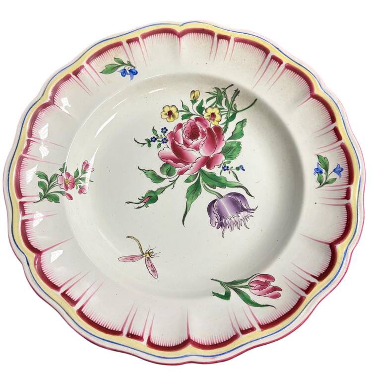 LUN13 Large Rim Soup Bowl