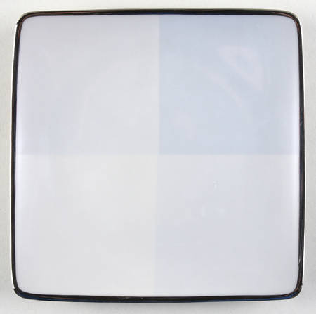 Blue Frost Square Salad Plate