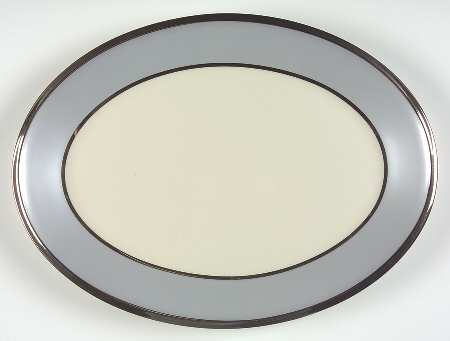 Blue Frost 13" Oval Serving Platter