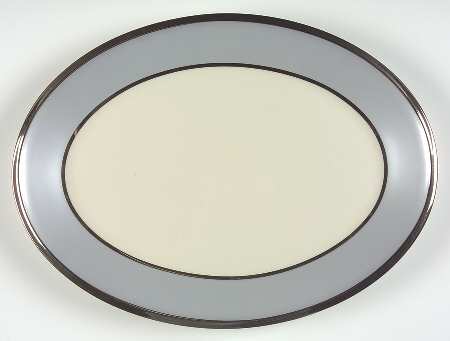 Blue Frost 13" Oval Serving Platter