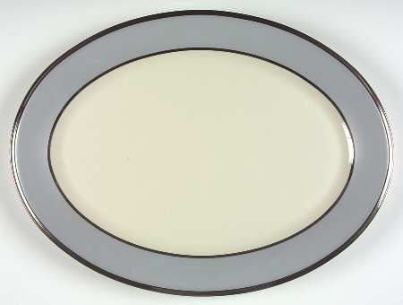 Blue Frost 16" Oval Serving Platter