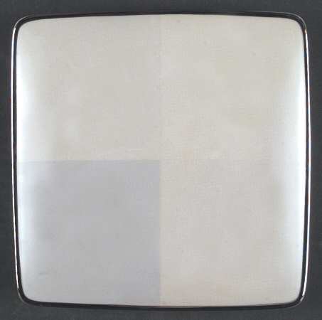 Blue Frost Square Salad Plate