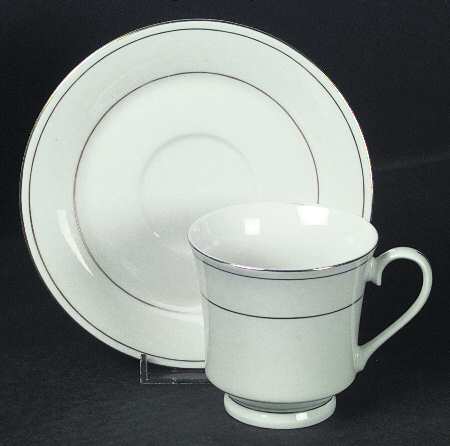 Anniversary Gold Footed Cup & Saucer Set