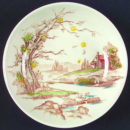 New England Autumn Coupe Soup Bowl