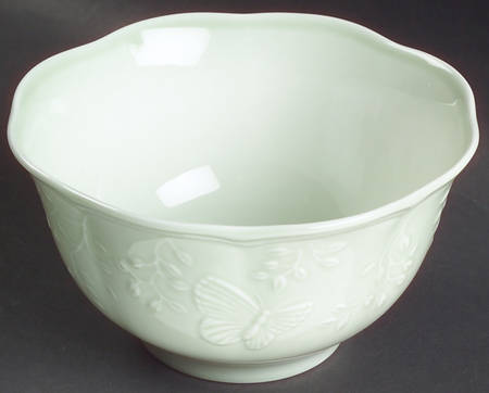 Butterfly Meadow Leaf Rice Bowl
