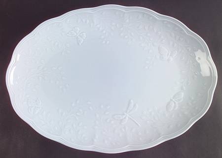 Butterfly Meadow Sky 16" Oval Serving Platter