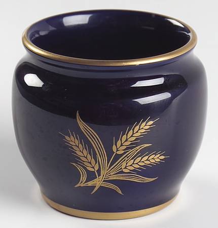 Wheat Blue Individual Open Sugar Bowl