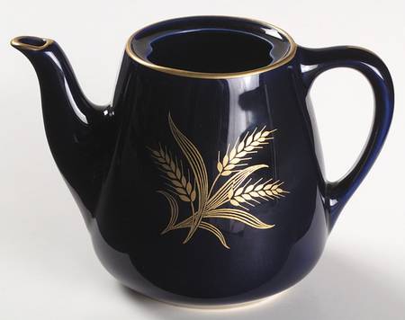 Wheat Blue Individual Coffee Pot No Lid