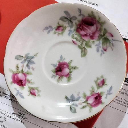 Elegant Rose Saucer