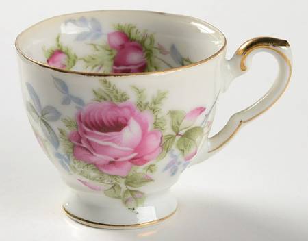 Elegant Rose Footed Demitasse Cup