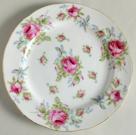 Elegant Rose Salad Plate