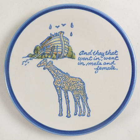 Noah's Ark Salad Plate