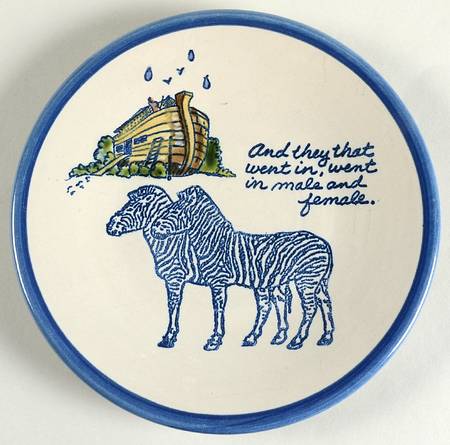 Noah's Ark Salad Plate