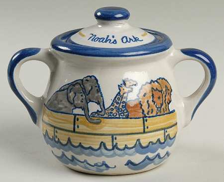 Noah's Ark Sugar Bowl & Lid