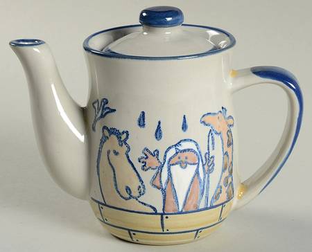 Noah's Ark Child's Teapot & Lid