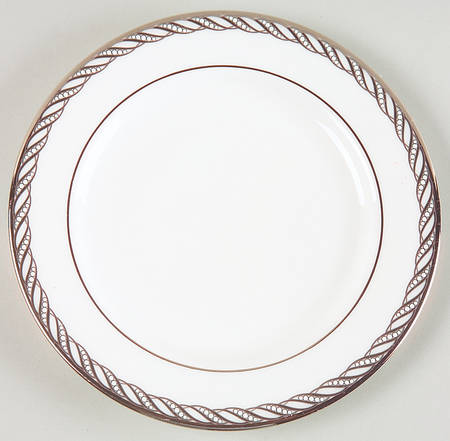 Serpentine Platinum Bread & Butter Plate by Lenox