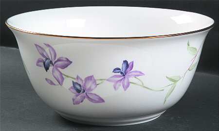 Exotic Flora 11" Large Salad Serving Bowl