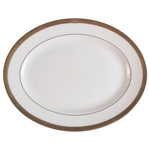Jewel Gold 13" Oval Serving Platter