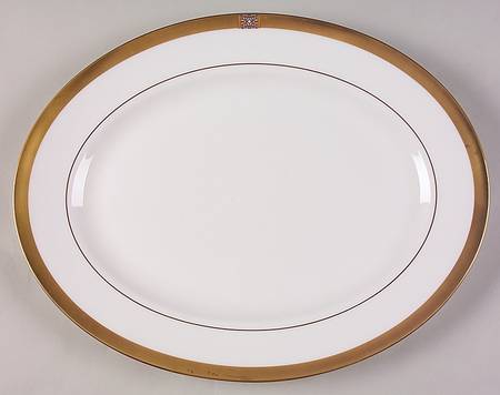Jewel Gold 13" Oval Serving Platter