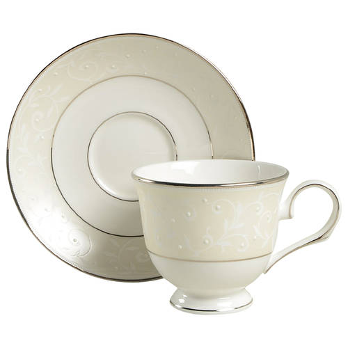 Opal Innocence Footed Cup & Saucer Set
