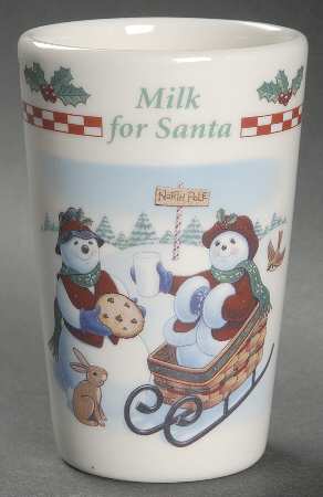 Sleigh Bell & Chilly Tall China Tumbler by Longaberger