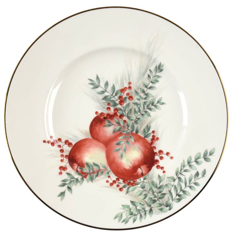Williamsburg Boxwood & Pine Accent Luncheon Plate