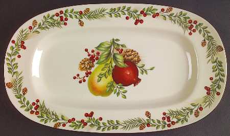 Williamsburg Boxwood & Pine 13" Sandwich Tray