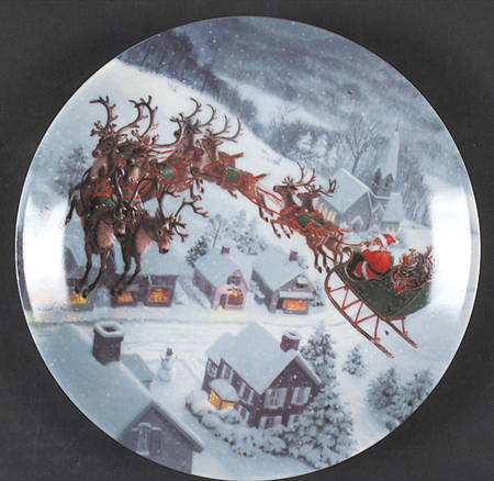 Santa's Journey Salad/Dessert Plate