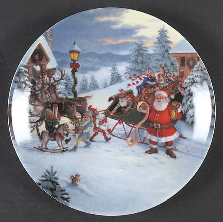 Santa's Journey Salad/Dessert Plate