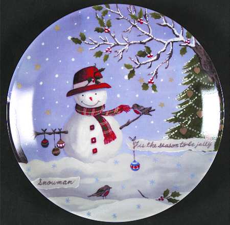 Christmas Collage Salad/Dessert Plate