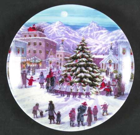 American Christmas Salad/Dessert Plate