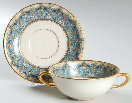 Pasadena (Smooth) Flat Cream Soup Bowl & Saucer Set