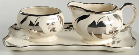 696 Creamer & Open Sugar with Tray