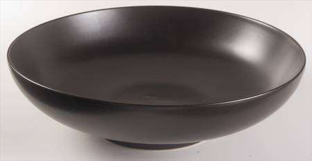 Ebony (Round, No Texture) 13" Large Salad Serving Bowl