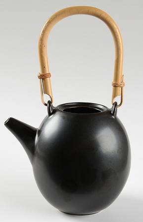Ebony (Round, No Texture) Teapot No Lid
