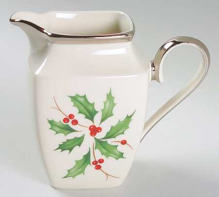 Holiday Platinum Square Creamer