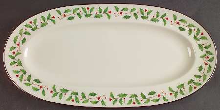 Holiday Platinum Large Sandwich Tray