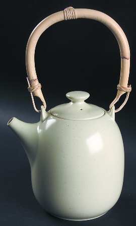 Linen (Round, Satin Smooth) Teapot & Lid