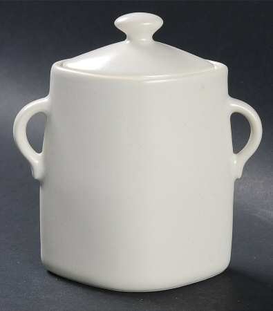 Linen (Round, Satin Smooth) Sugar Bowl & Lid