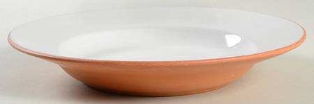 Normandie White Large Rim Soup Bowl