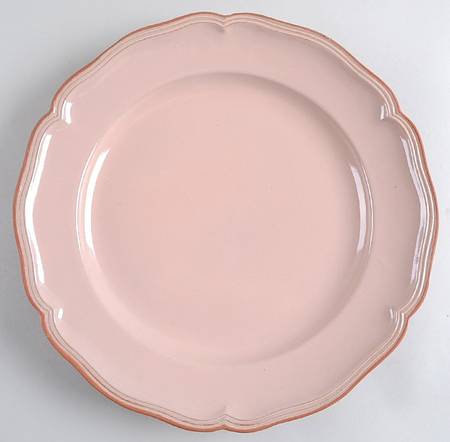 Queen Anne Peach Buffet Service Plate
