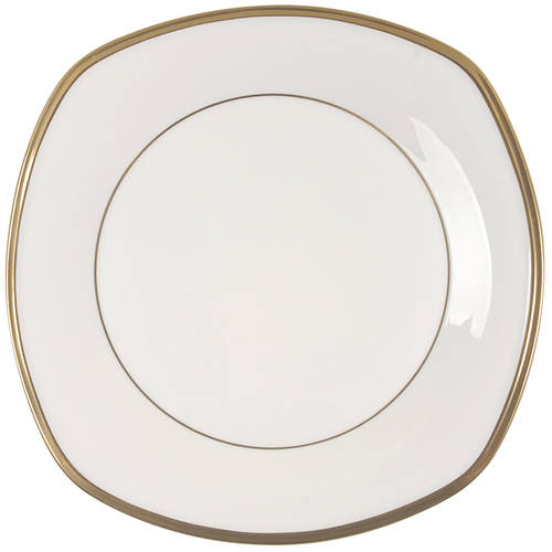 Eternal White Square Salad Plate