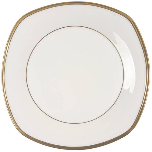 Eternal White Square Salad Plate