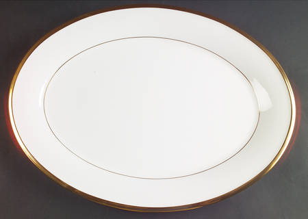 Eternal White 16" Oval Serving Platter