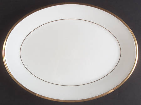 Eternal White 13" Oval Serving Platter