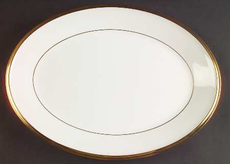 Eternal White 13" Oval Serving Platter