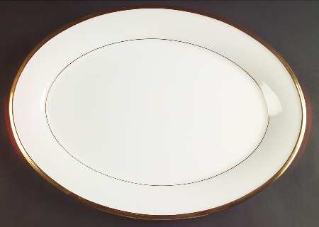 Eternal White 16" Oval Serving Platter