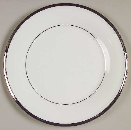 Solitaire White Salad Plate